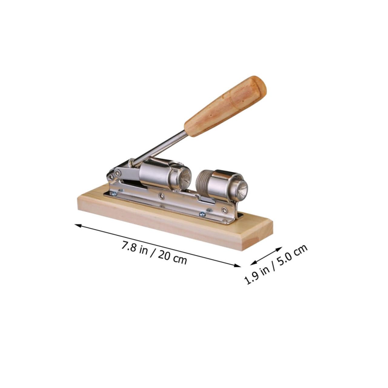 BRIGHTFUFU Practical Breaker Stainless Steel Nutcracker Ergonomic Handle for Easy Use