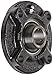 Link-Belt FC3U218N Flange Unit, 4 Bolt Holes, Standard-Duty, Relubricatable, Non-Expansion, Cast Iron, Spring Locking Collar, Inch, 1-1/8" Bore Diameter