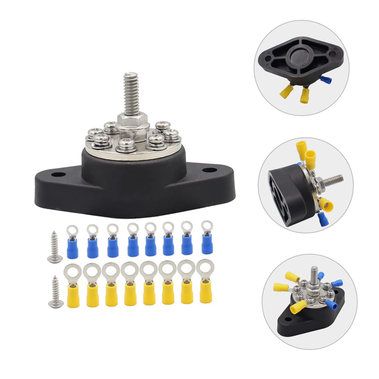 HOMSFOU 2sets Distribuzione Batteria Inossidabile Per Auto Bus Facile Installare Resistente e Camper