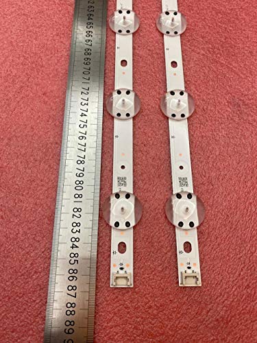 Miwaimao New 2 PCS 10LED LED Backlight Strip for LG 43UJ670V 43UJ651V 43LV340C-UB E74739 V17 43 ART3 2867 43uj6525 43uj6565 agf78709801