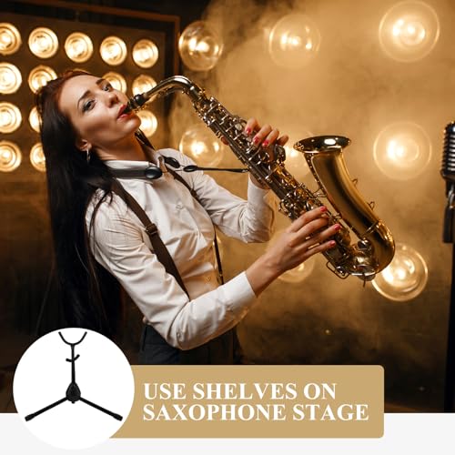 Support pour saxophone ténor Vaguelly design acier noir durable