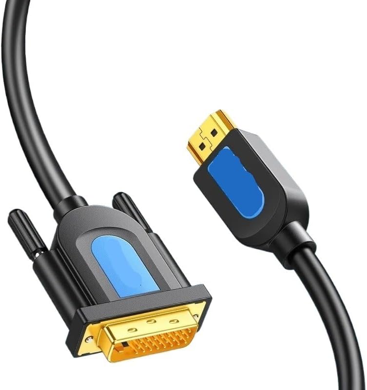 High Definition HDMI to DVI Cable 24+1 Computer Direction Conversion Line(A105 HDMI to DVI Cable+5 m)