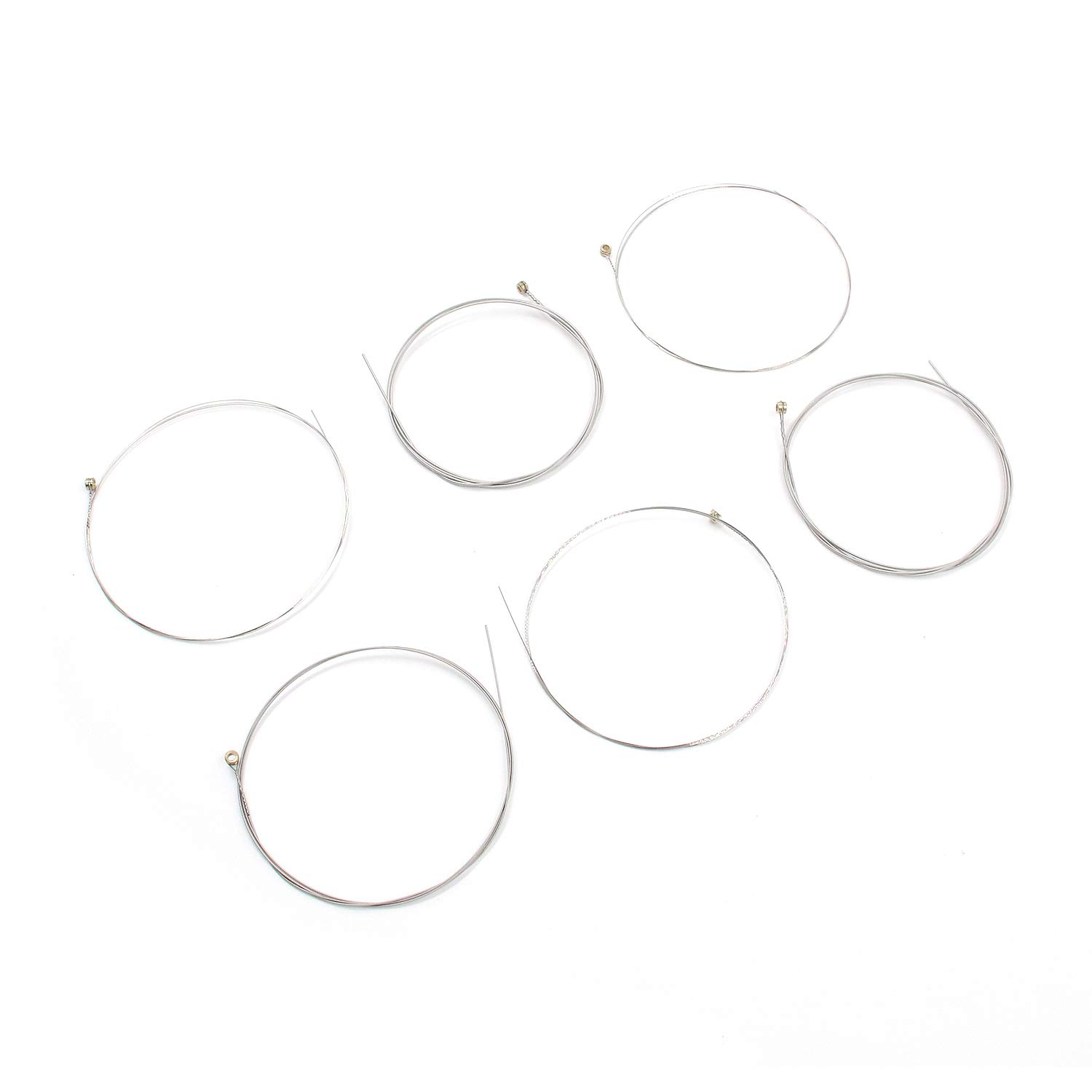 Geesatis 2 Set of 6 Electric Guitar Strings Single Electric Guitar Strings Replacement Steel String, E-1st, B-2nd, G-3rd, D-4th, A-5th, E-6th, Silver, Clear and Beautiful Tone - Image 3