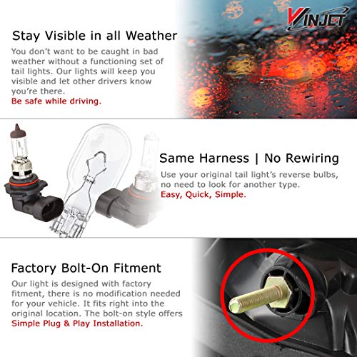 Winjet Wj20-0323-16 Led Tail Lights For 2012-2016 Toyota Scion Subaru 86 Fr-S Brz - Gloss Black/Clear #TOP2