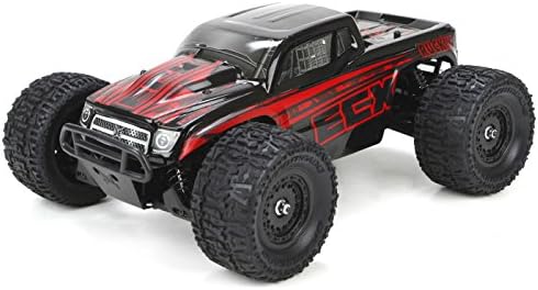 ECX Ruckus 4WD RTR Monster Truck (1/18 Scale), Black/Red