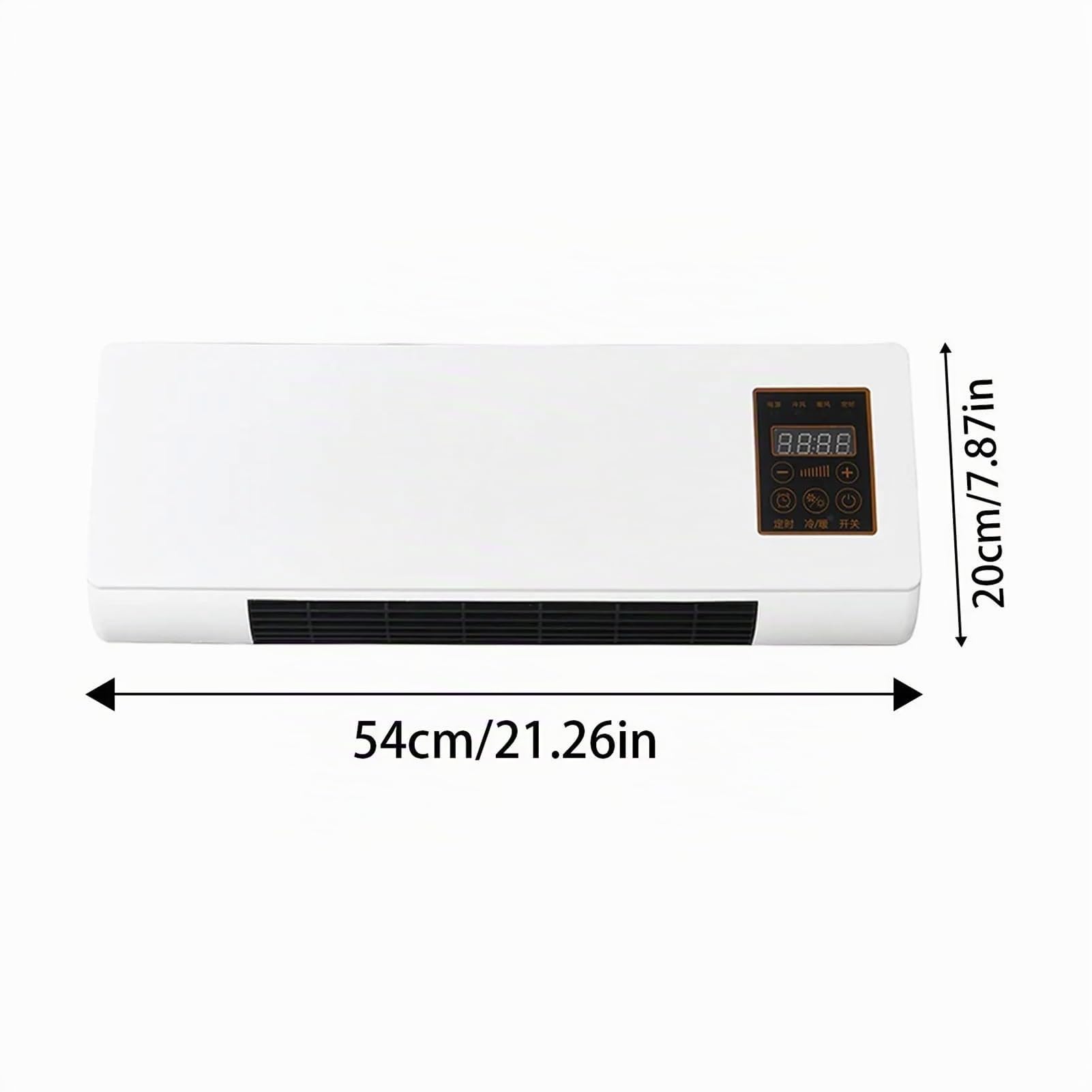 Aire acondicionado portátil for pared y suelo, unidad de aire acondicionado silenciosa for dormitorio, calor frío, con Control remoto(EU)