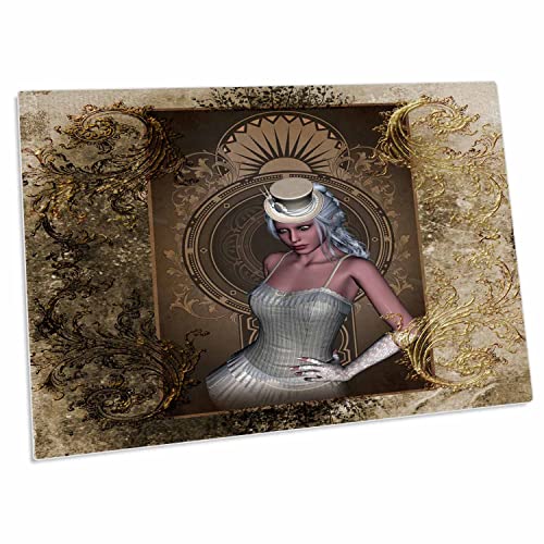 3dRose Awesome Victorian Style, Beautiful Women - Desk Pad Place Mats miniatura 1