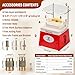 2026 Upgrade Stained Glass Grinder Kit 4200r/min with 2-Level Grinding Table & 5-Piece Diamond Bits Set (5/8