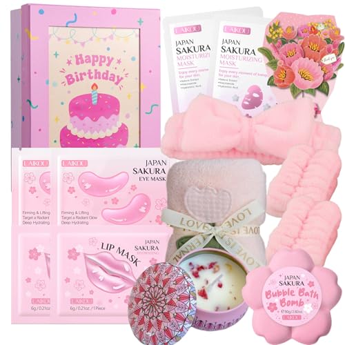 Regalo de cumpleaños para mujer Wellness, set de spa de 14 piezas para mujeres regalo