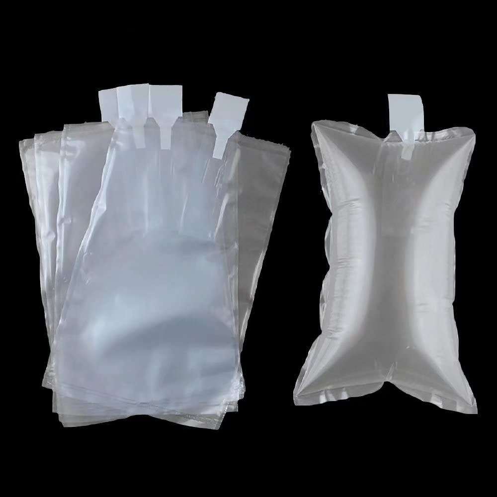 100 Pack,Free Hand Pump AIR PAKPRO 3.9x9.8inch Clear Plastic Inflatable Air Packaging Bags Air Pillows Air Cushions Buffer Bags Void Fill Cushioning