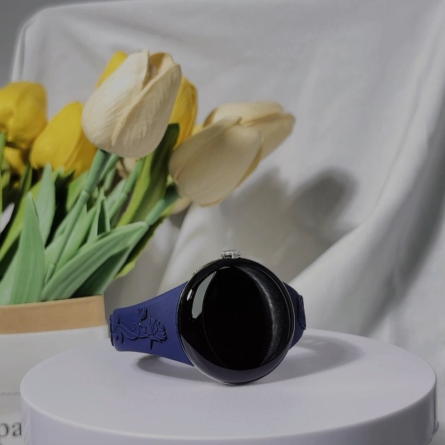 Correa fina de silicona con diseño floral para Google Pixel 41mm miniatura 7