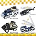 Oriate 6 Pack 1/64 Die-cast SWAT Police Cake Topper Kids Cars Boy Toys Set, Mini Cop Toy Car, Helicopter, Rescue Truck, Military Vehicles Toys, Birthday Gift for 3-5 Year Old Boys Girls