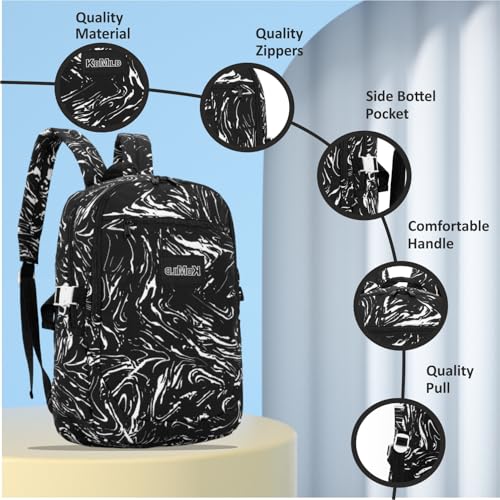 Image of Tinytot 30 Litre Japanese Korean Style School Bag Water-Resistant Laptop & Travel Backpack - Unisex Large 18 Inches Multipurpose Student Backpack for Boys & Girls, Men & Women