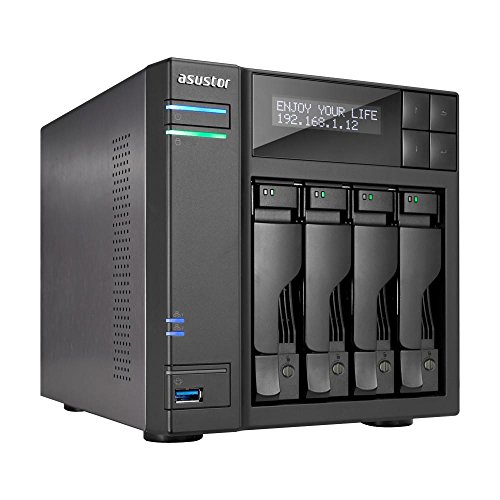 Asustor AS6204T 4-Bay NAS System (Intel Celeron, 4GB RAM...