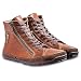 Produktbild Magical Shoes Barfußstiefel für Damen, Winter Barfußschuhe gefüttert, Lederschuhe, Stiefel, minimalistische Halbstiefe, Winterschuhe aus Leder, Gr. 37, Alaskan Buffalo Chestnut