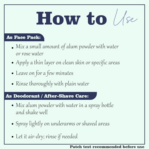 Image of Mi Nature Alum Powder Potassium (Fitkari /Phitkari) -100% Natural Skincare for Acne, Odor Control & Water Purification Face Mask for |Pore Refining 1kg (35.29 oz)|Face Pack Powder |Cruelty-Free |