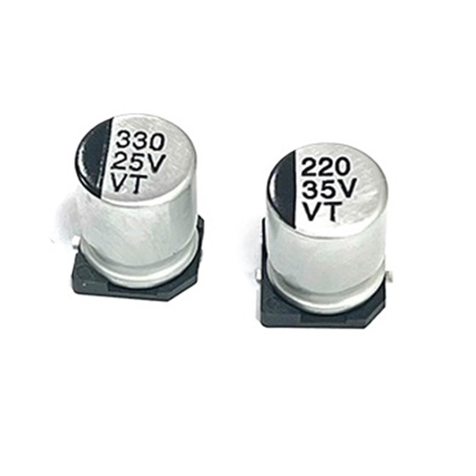 10 pezzi 50V330UF 330 SMD condensatore elettrolitico in alluminio 6,3V 10V 16V 25V 35V 50V 10UF 22UF 47UF 100UF 220UF 330UF 1000UF(25v330uf 8x10.5mm)