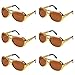Ocean Line Elvis Glasses - 50's Rockstar Aviator Sunglasses, Funny Party Costume Shades for Celebrity (6 Pairs)