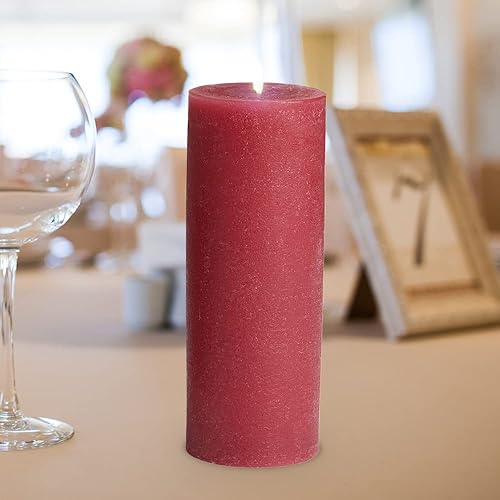 Miniatura 5 de Bask - Juego de velas de pilar moteadas de 6-3 x 6 pulgadas, sin goteo, sin perfume, en arándano, para decoración del hogar, relajación y todas las