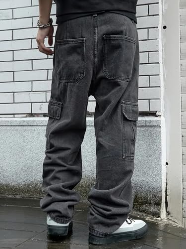 FantasyGears バギージーンズ ダークグレー Large