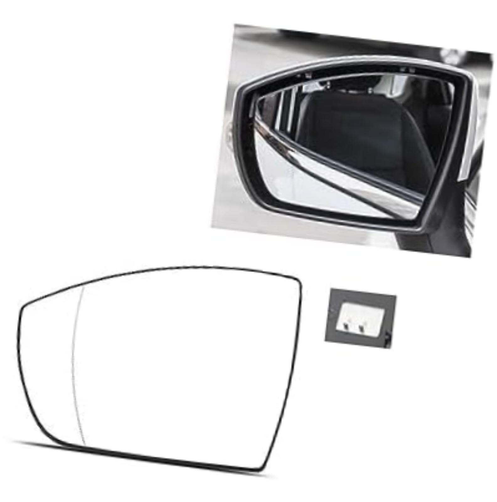 Szkło lusterka bocznego samochodu, dla Ecosport 2013-2019 Lusterka zewnętrzne Soczewki odblaskowe Soczewki wsteczne Drzwi Lusterko boczne samochodu (B 1pcs left (B 1pcs left heating)