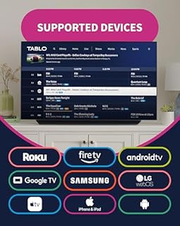 Tablo TV 4th Gen 4-Tuner Over-The-Air (OTA) DVR & 35-Mile Indoor TV Antenna - Watch, Pause & Record Live TV, News & Movies Throughout Your Home Over Wi-Fi - 50+ Hrs Recording - No Subscriptions