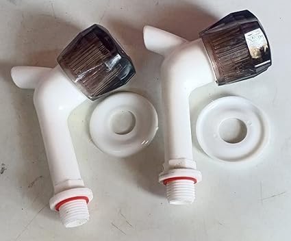 PVC Tap Black Colour 15 mm (2 Pcs) PTS - 0002