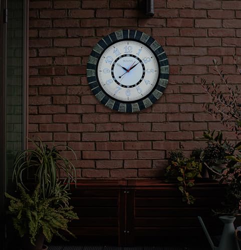 Bulova C3392 Outdoor Lighted Patio Clock | Weather-Resistant | Large Numerals | Elegant Finish | Outdoor | Battery Powered by Bulova - Image 5