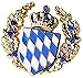 Produktbild Pin "Wappen Kranz", Trachtenhut Pin mit bayerischem Staatswappen