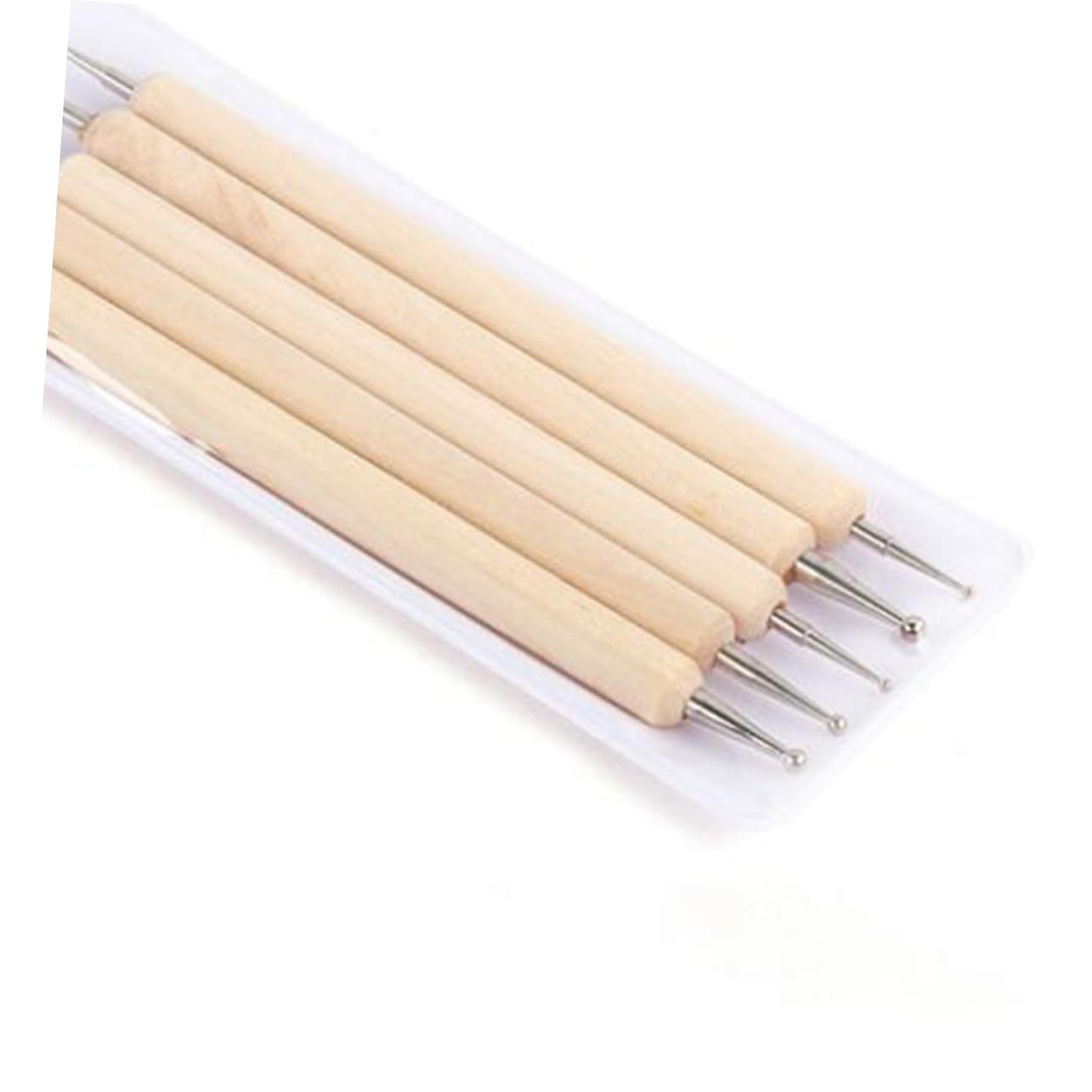 10pcs Wooden Dotting Pens Manicure Art Tools Nail Art Brush Kit for French Tip Decorations