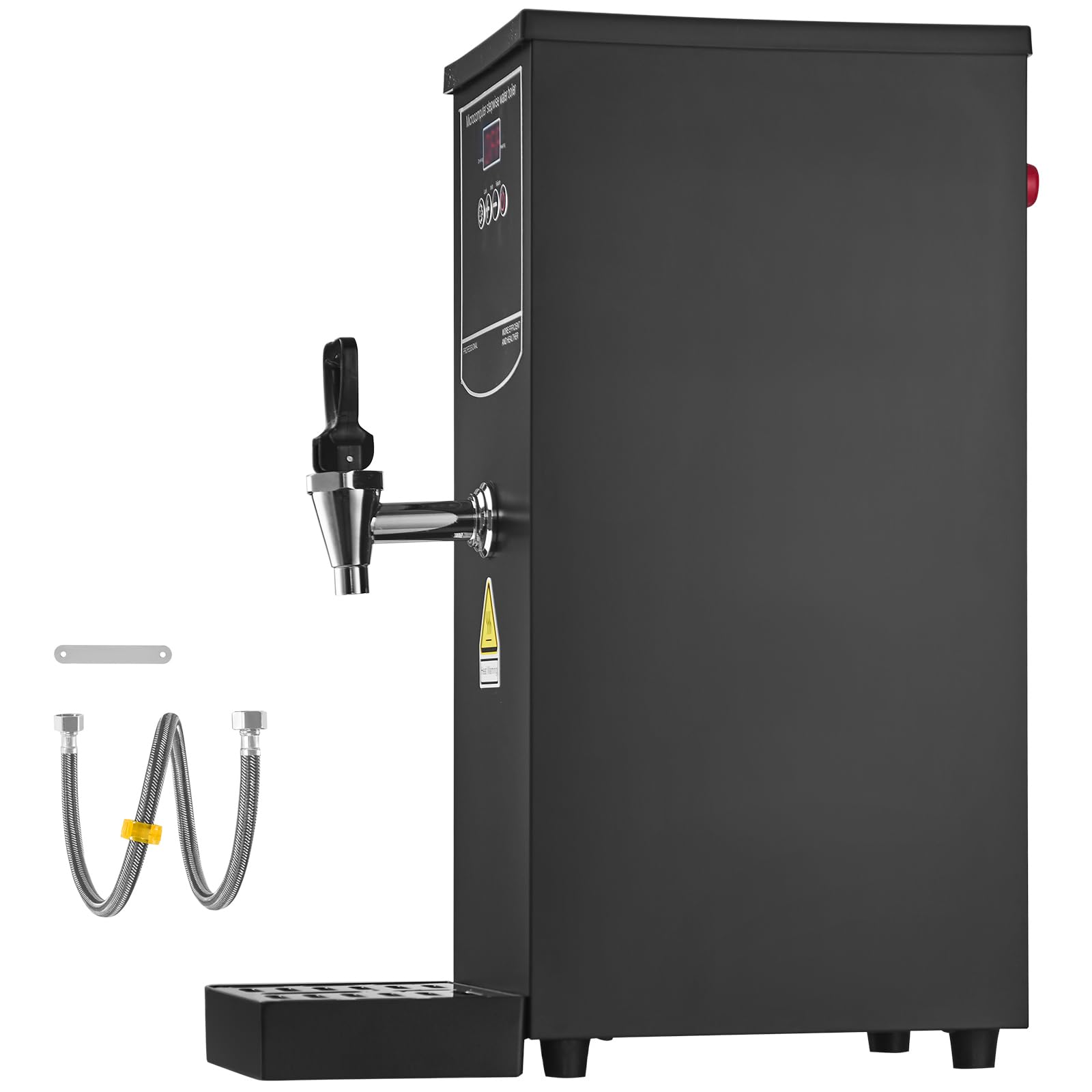 Happybuy Commercial Water Boiler, 50L per Hour Fast Heating, Electric Hot Water Dispenser, 1500W, 316 Stainless Steel Heating Tube, Step-by-step Heating, for Coffee, Tea, Restaurant, Office