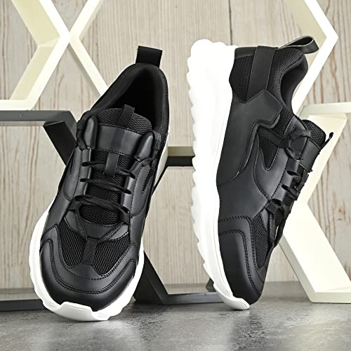 Image of Cruiser Mens Trainers Fashion Chunky Shoes| Lightweight Comfy Breathable Gym Sneakers | Walk Tall in Comfort - Block Heels for Day to Night |Comfortable Sports Footwear Casual (Dexter)