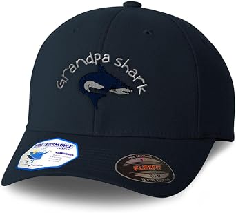 Custom Flexfit Hats for Men & Women Grandpa Shark and Sea Animal Embroidery Polyester Dad Hat Baseball Cap