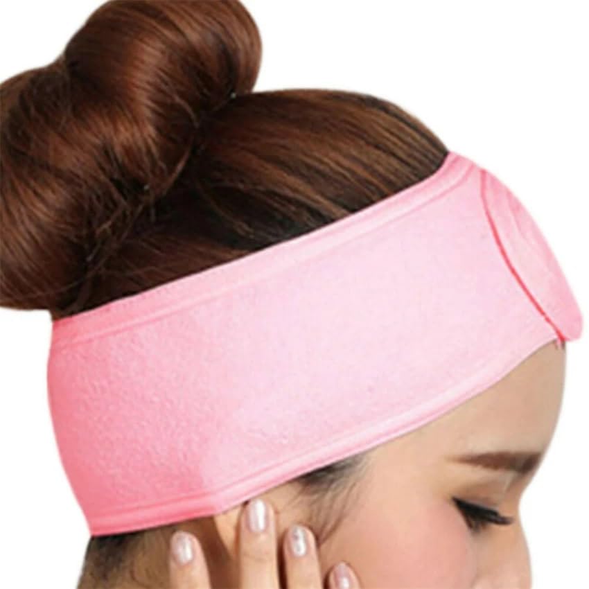 KULIA® Spa Fasce per la testa per il viso per lavare il viso, trucco, cura della pelle da donna Accessori moda Fasce per capelli Set da 12 pz Fasce per la testa multicolore Asciugamano regolabile