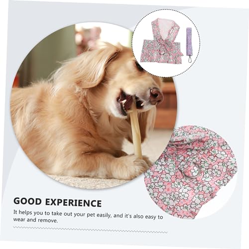VILLFUL 1 Conjunto De Vestido Com Suspensório Para Cachorro Saia Com Arnês Para Cachorro Vestido For
