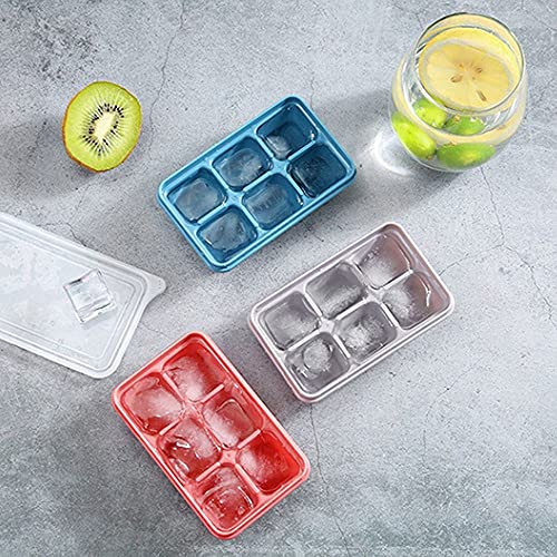 Bandeja de cubitos de hielo de silicona azul miniatura 5