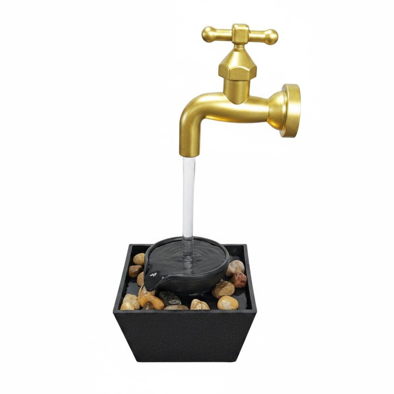 USB Powered Floating Teapot Fountain Includes Decorative Stones LED Water Flow Ornament Illusion Faucet Fountain for Office, Living Room, Faucet | Home & Garden | Home D?©cor-image-47