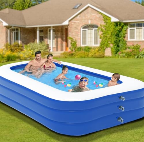 Piscina Inflável Super Reforçada 250x160x50cm, Diversão para Toda a Família