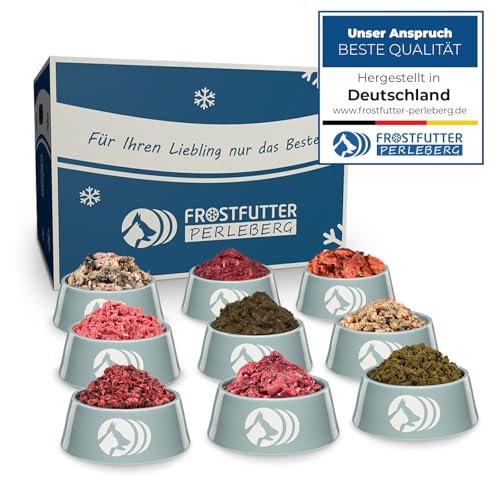 Frostfutter Perleberg Barf Dauerbrenner-Paket | 24 kg Hundefutter für Barf-Ernährung | Ohne Zusatzstoffe & schonend verarbeitet | Hochwertige Auswahl an Fleisch & Innereien | Made in Germany