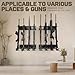 XDOVET 8-Slot Gun Rack for Wall, Adjustable Indoor Wall Mount Gun Rack, Heavy Duty Steel Vertical Gun Display Suitable for Rifles, Shotguns and Sniper Rifles Storage