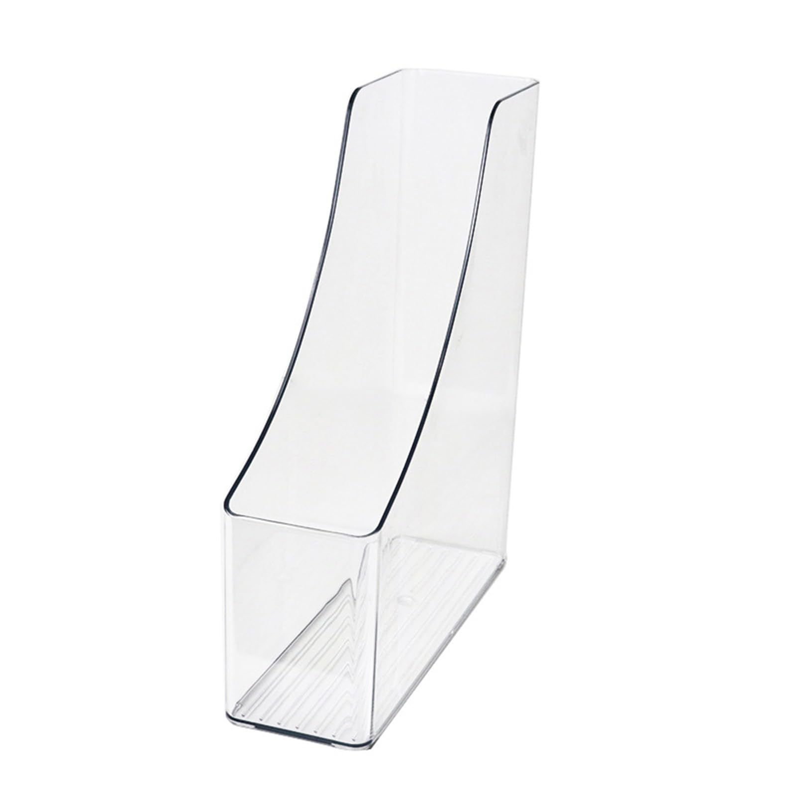 Clear Desk Book End 8.5x25x30cm Magazine Stand Desk Document Organizers for Heavy Duty Books Magazines Video Games Clear Organizers