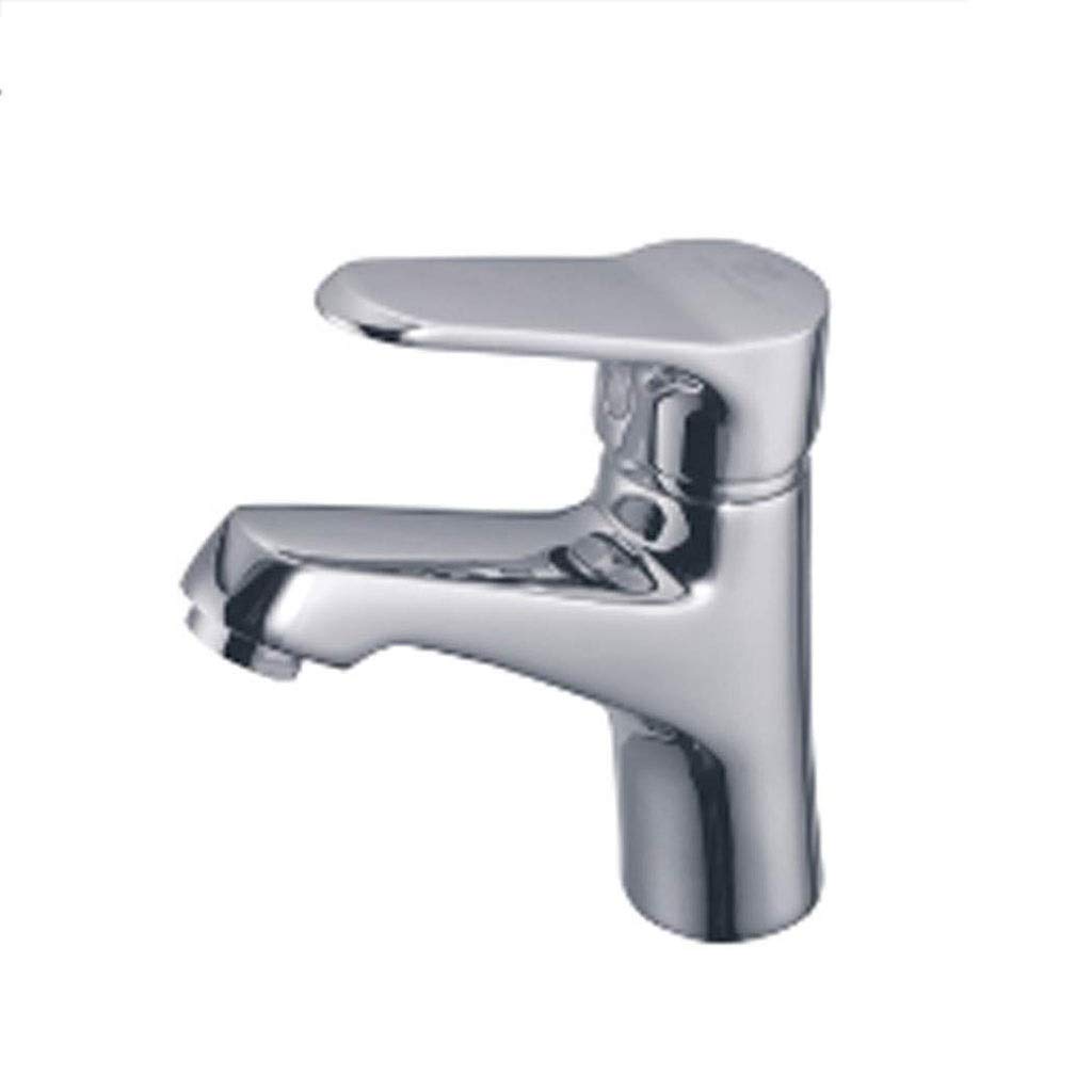 Robinet de salle de bain moderne sans fuite chrome avec vidage complet