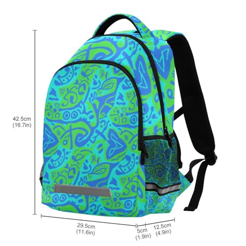 Blue-green Tie-dye backpacks in bulk for kids with chest clip books bag for middle school mochilas para ni?os3