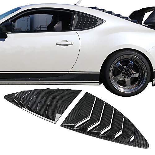 IKON MOTORSPORTS, Rear Louver Compatible with 2013-2016 Scion FR-S/2013-2020 Subaru
