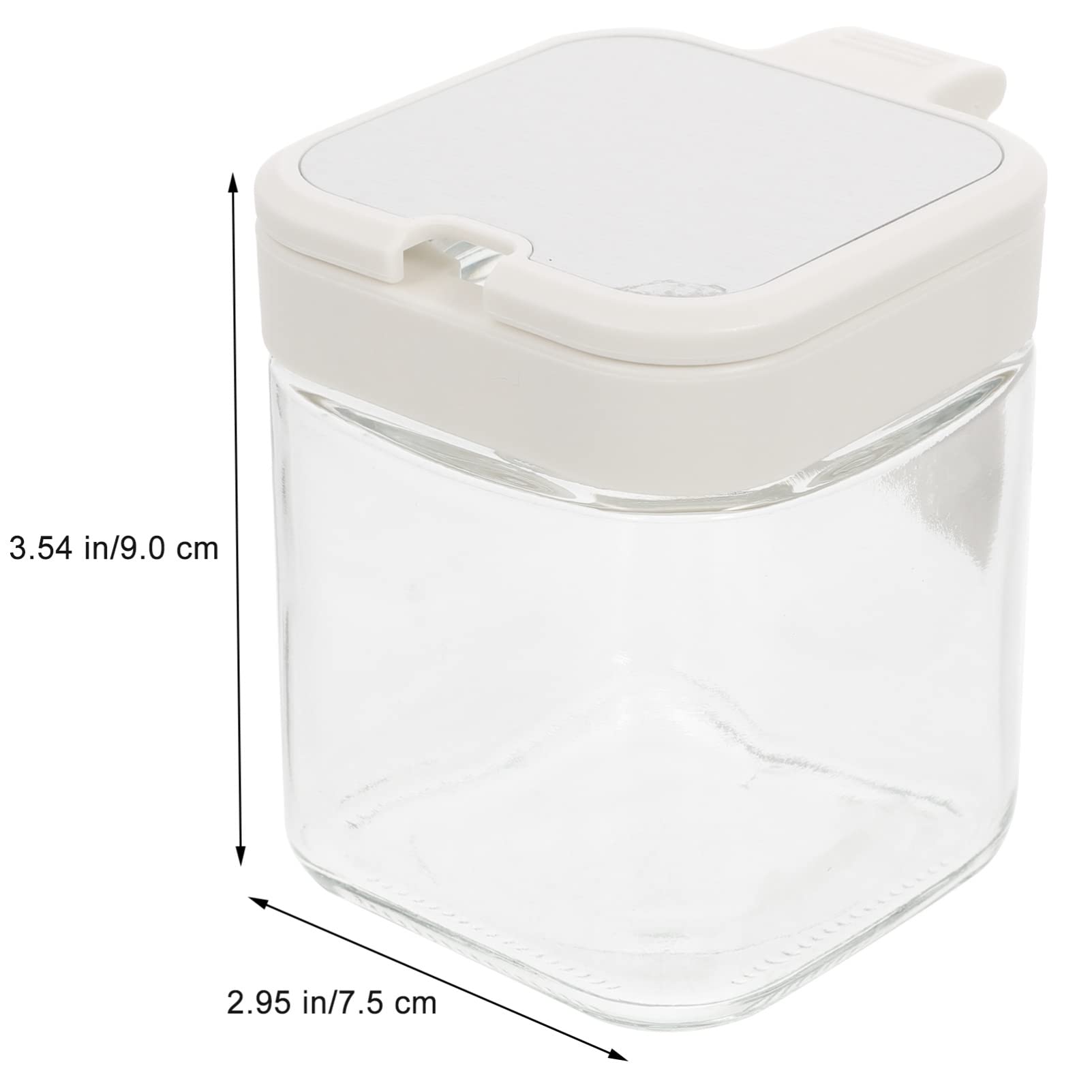 BESTonZON Pot à Épices Verre Avec Plateau Récipient Transparent Pour Épices Et Assaisonnements