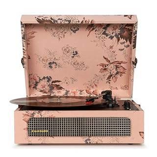 Crosley Voyager - Giradischi portatile Bluetooth, lettore di dischi in vinile a 3 velocità, giradischi per la casa per dischi in vinile, altoparlanti stereo integrati e ricevitore Bluetooth, ingresso