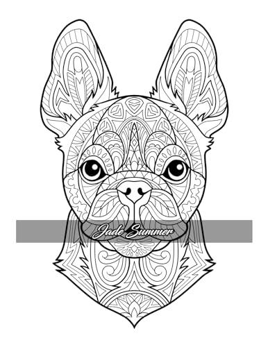 Amazing Dogs Coloring Book: Beautiful Dogs, Adorable Puppies, and Relaxing Designs for Adults and Teens - Image 25