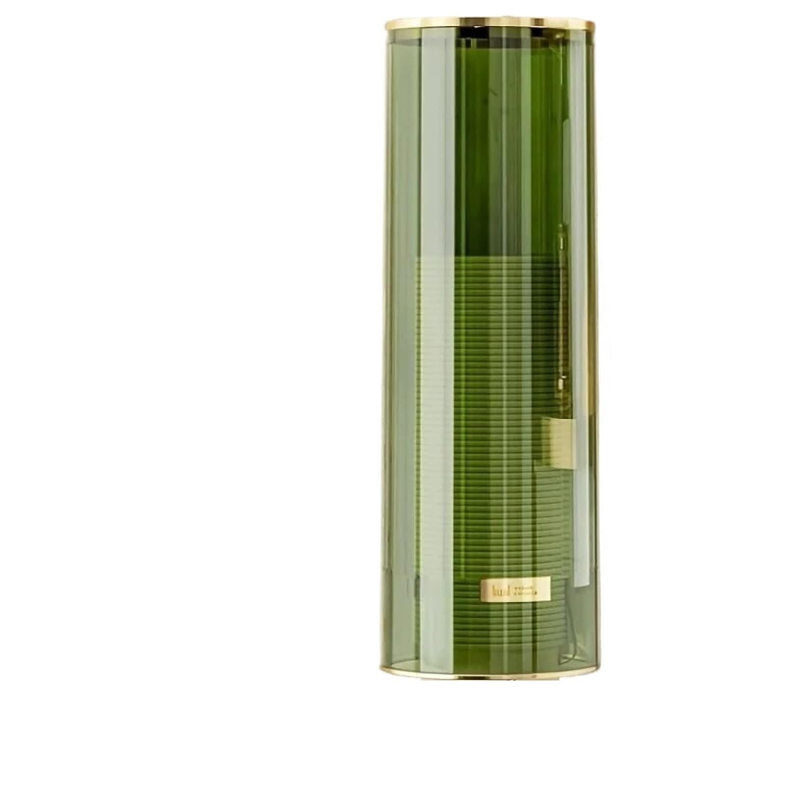 Organizador De Vasos De Papel Portavasos de Papel montado en la Pared, Resistente al Agua, Puede Contener 40-60 Vasos de Papel, for baño(Green)