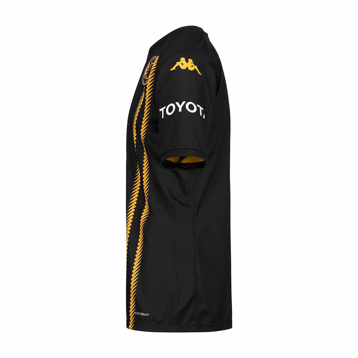 Kappa Kombat Away AM ACT Jersey Kaizer | Man | Size 2XL | Black/Yellow/Sponsor