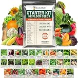 Vegetable & Fruit Seeds, 32 Packs, Non-GMO, 15,000+ Seeds